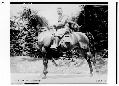 J.M. Cox on Governor (horse) LCCN2014710973