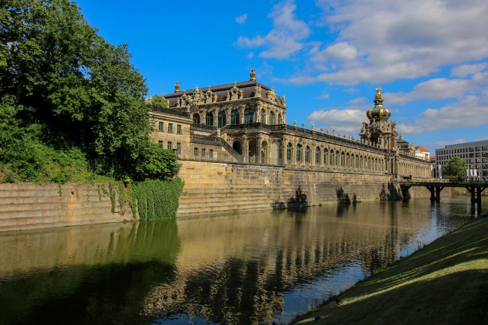 Palace building river