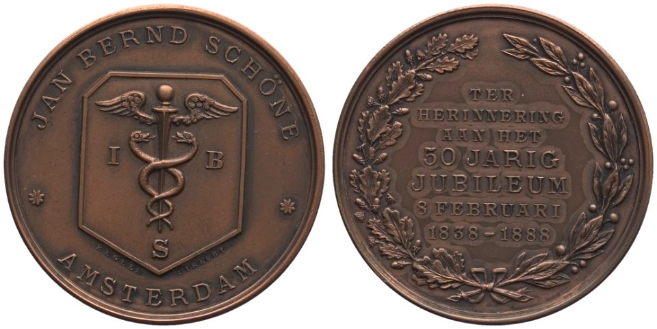 J.B. Schöne 50 jaar handelsessayeur, objectnr PB 478
