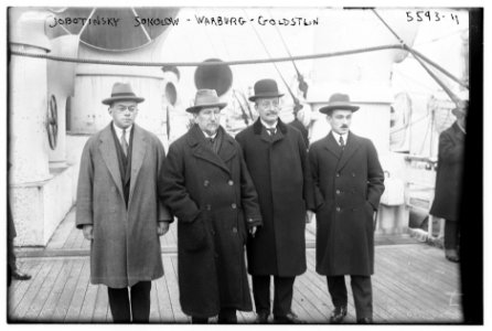 Jabotinsky, Sokolow, Warburg, Goldstein LCCN2014713538 photo