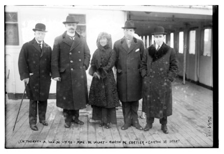 J.W. Thorne - A. Van de Vyere - Mme. De Wiart - Baron De Cartier - Carton de Wyart (i.e., Wiart) LCCN2014700462