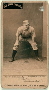 Jack Clements, Philadelphia Quakers, baseball card portrait LCCN2007686881