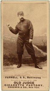 Jack Farrell, Baltimore Orioles, baseball card portrait LCCN2007686970