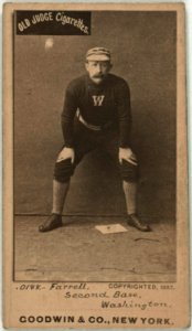 Jack Farrell, Washington Statesmen, baseball card portrait LCCN2007686423