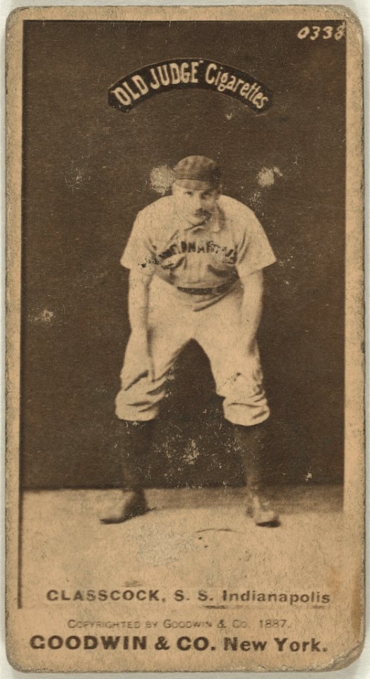 Jack Glasscock, Indianapolis Hoosiers, baseball card portrait LCCN2007686547