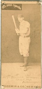 Jack Glasscock, Indianapolis Hoosiers, baseball card portrait LCCN2007686549
