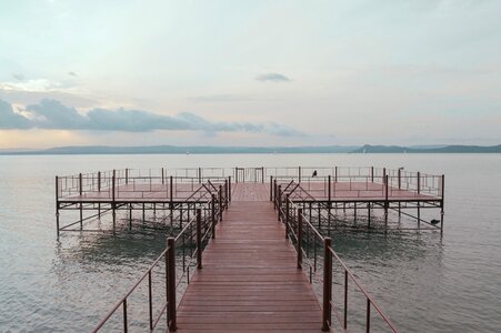 Pier steel sea photo