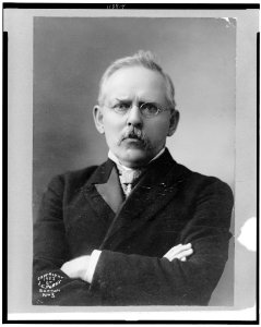 Jacob August Riis, half-length portrait, facing front, arms folded LCCN95506126