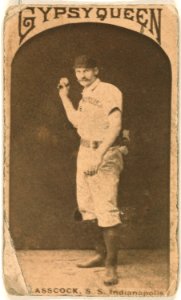 Jack Glasscock, Indianapolis Hoosiers, baseball card portrait LCCN2007680725