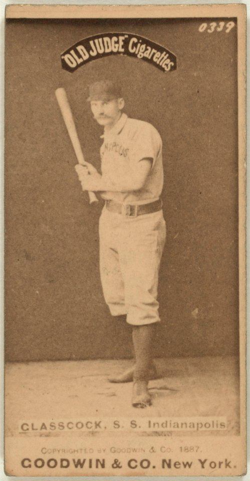 Jack Glasscock, Indianapolis Hoosiers, baseball card portrait LCCN2007686548