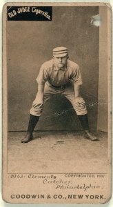 Jack Clements, Philadelphia Quakers, baseball card portrait LCCN2007686881