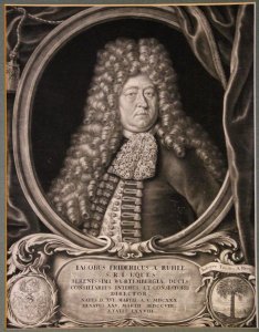 Jacob Friedrich Rühle. Mezzotinto 1708