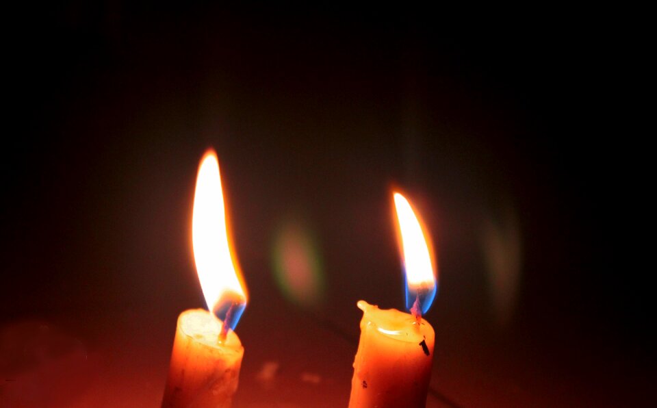 Candle decoration fire