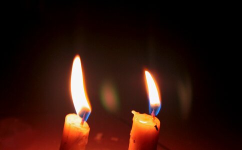 Candle decoration fire