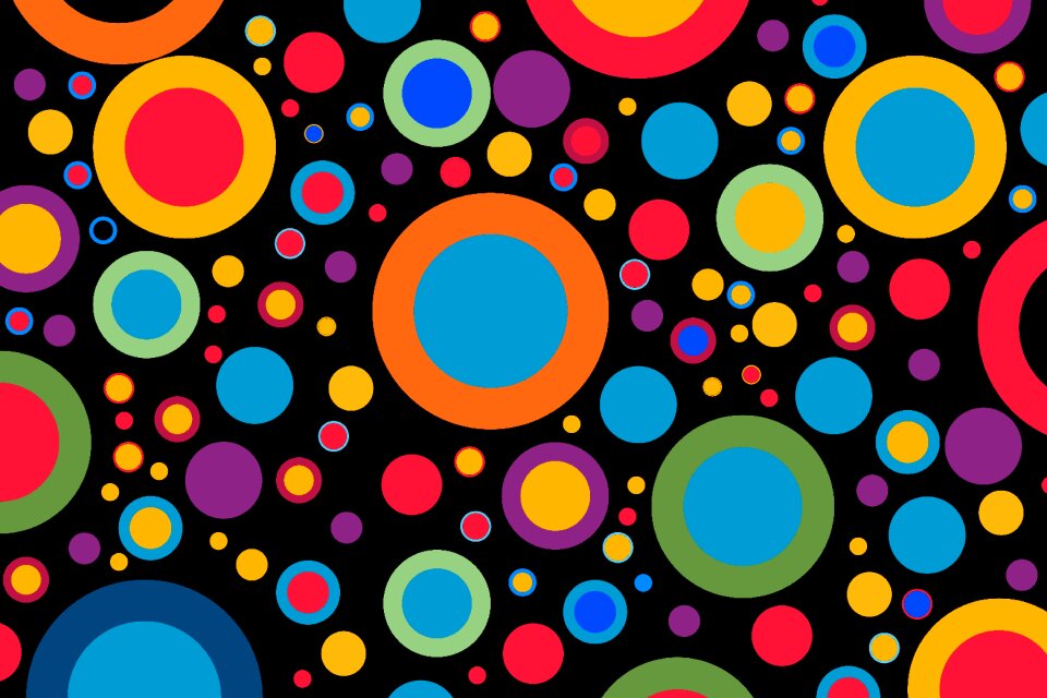 Color rings circle