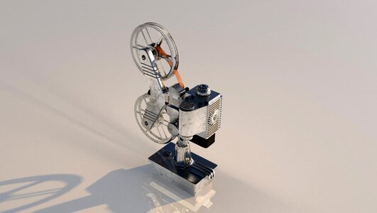 Filmstrip movie set movie projector