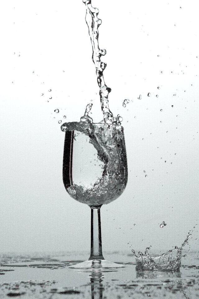 Drip water glass mood