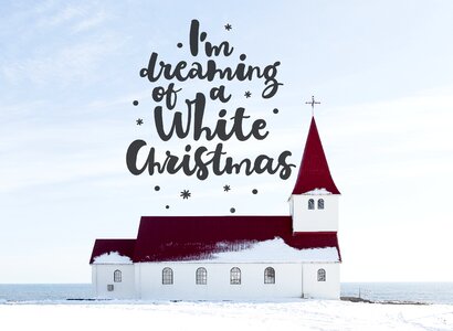 White christmas winter holiday photo