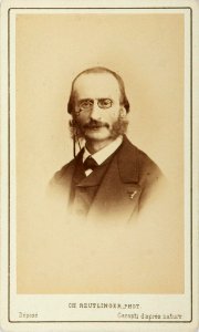 Jacques Offenbach by Reutlinger, 1871
