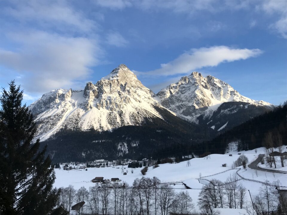 Mountain frozen hill