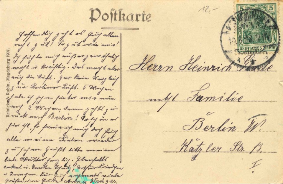 Krummhübel, Schlesien - Neue Villen in Ober-Krummhübel (back) (Zeno Ansichtskarten)