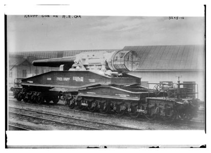 Krupp gun on R.R. car LCCN2014698049
