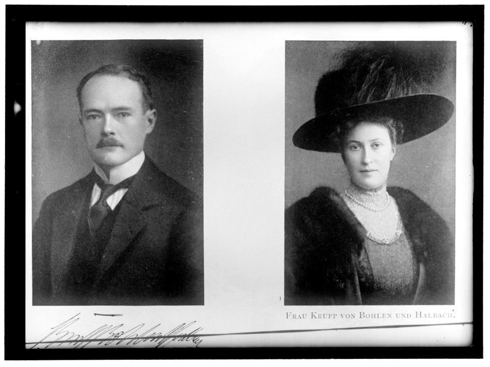KRUPP VON BOHLEN. OF GERMANY, WITH WIFE LCCN2016865798