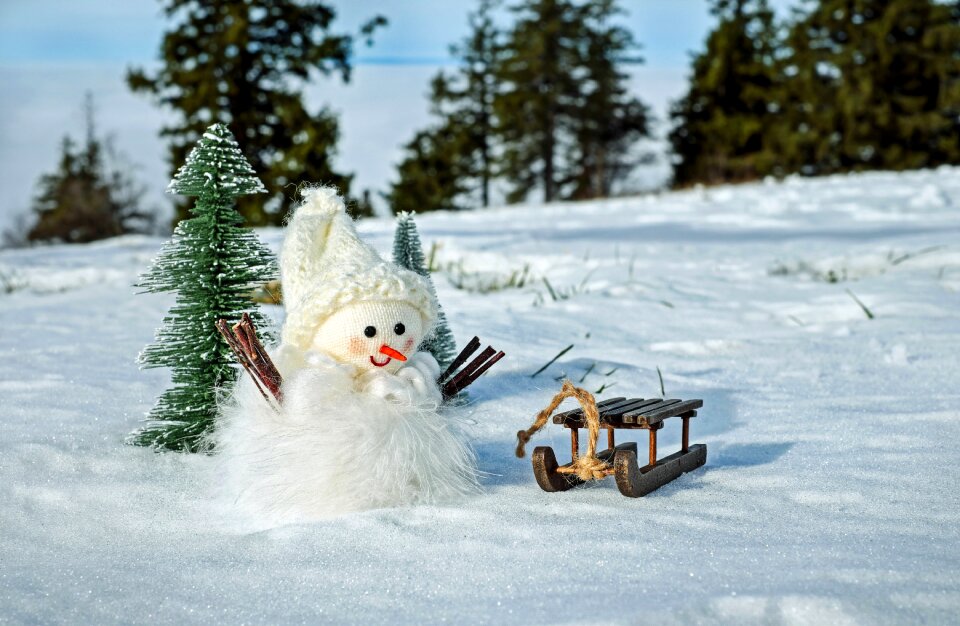 Cold wintry figure