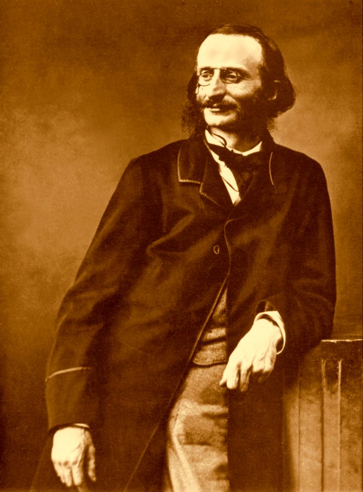 Jacques Offenbach by Félix Nadar (sepia version)