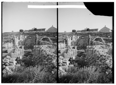 Jaffa to Jerusalem. Ruins of Crusader Church at Amwas LOC matpc.00839