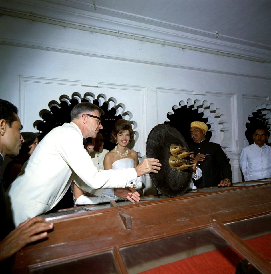 Jacqueline Kennedy at Fateh Prakash Palace in Udaipur, India