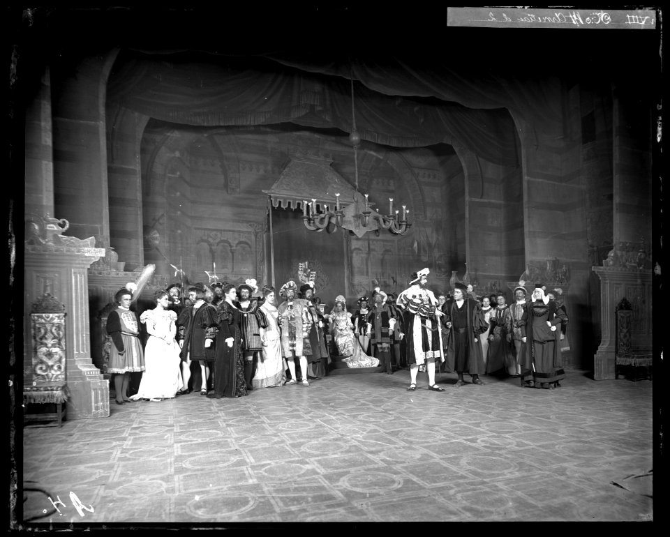 Kung Kristian II, Dramatiska teatern 1899. Föreställningsbild - SMV - DrT109