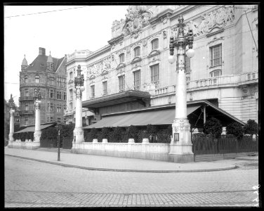 Kungliga Dramatiska teatern, exteriör 1908 - SMV - KDT005
