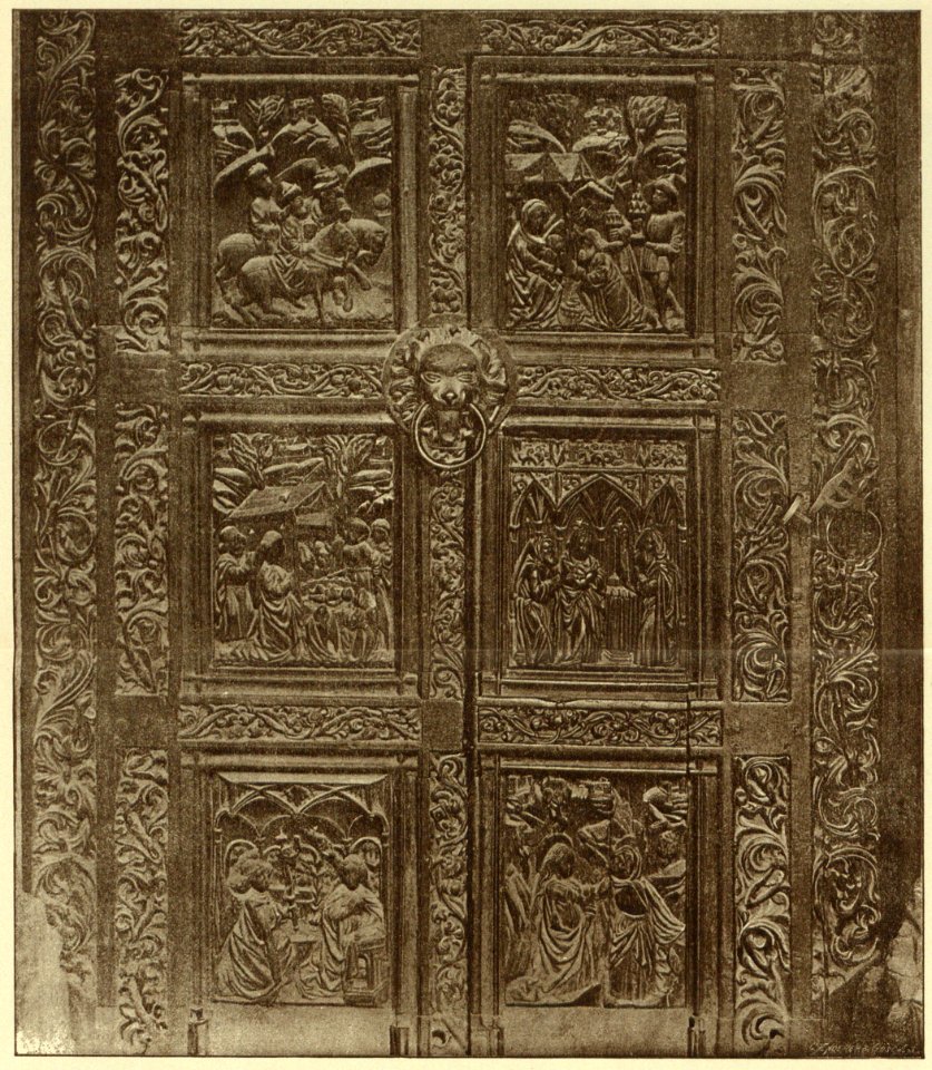 Kunstdenkmäler KN 1887 S150c Konstanz Münster Thüren des Westportals Detail