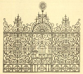 Kunstdenkmäler KN 1887 S179 Konstanz Münster Eisengitter der St-Gebhards-Kapelle