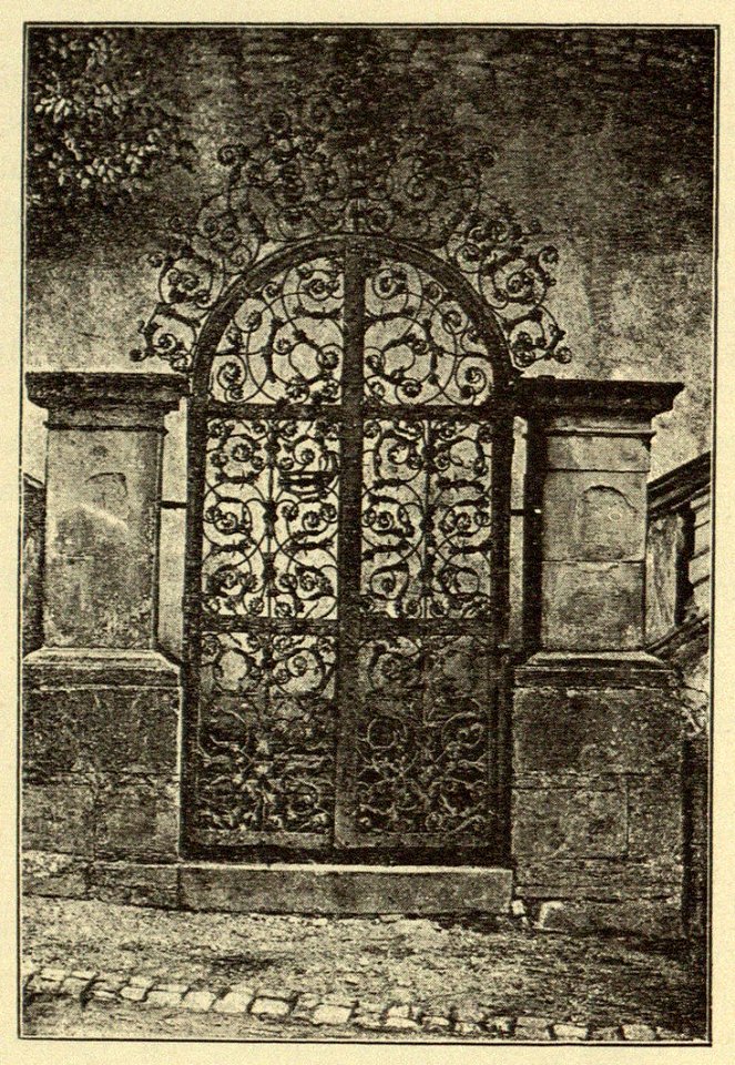 Kunstdenkmäler KN 1887 S544 Meersburg Gitterthüre zum Neuen Schloss