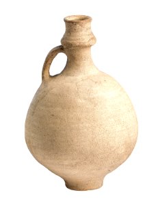 Kruik in gladwandig geoxideerd aardewerk, 150 tot 250 NC, vindplaats- Tongeren, Romeinse Kassei, hoek inrit Technisch Instituut O.L.V. (huidige VIIO), 1966, collectie Gallo-Romeins Museum Tongeren, GRM 318