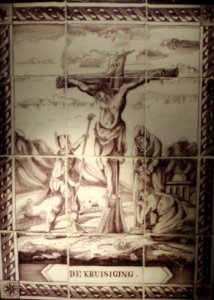 Kruisiging Tegeltableau Drents Museum