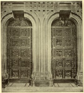 Kunstdenkmäler KN 1887 S150a Konstanz Münster Thüren des Westportals