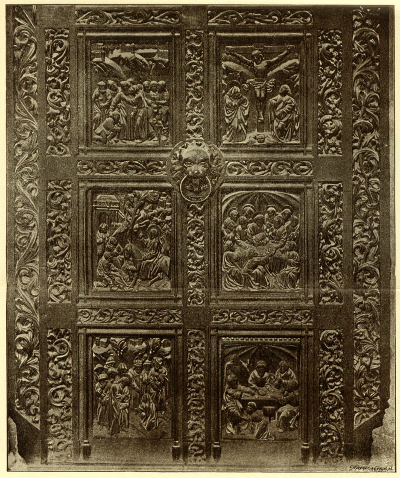 Kunstdenkmäler KN 1887 S150e Konstanz Münster Thüren des Westportals Detail