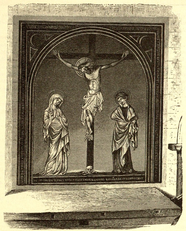 Kunstdenkmäler KN 1887 S205 Konstanz Münster Wandgemälde der obern Sacristei