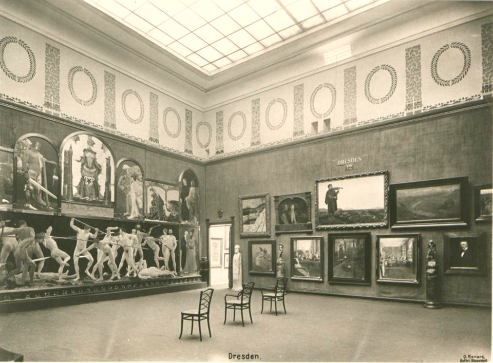 Kunstpalast, Raum 12 Dresden, Foto Otto Renard, 1902