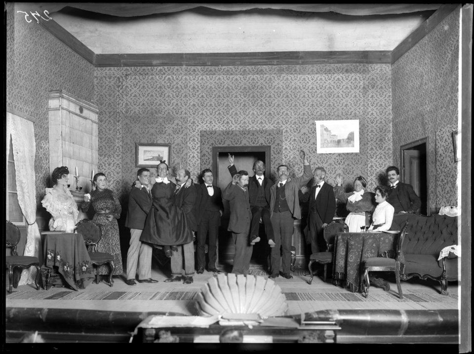 Jag gifta mig - aldrig!, Södra teatern 1905. Föreställningsbild - SMV - ST016