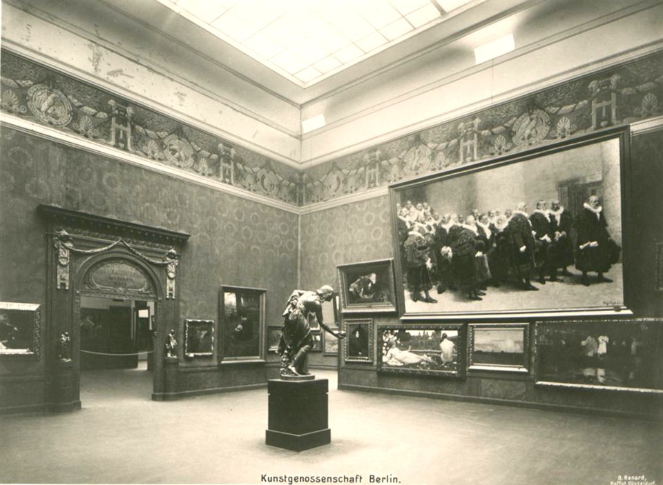 Kunstpalast, Raum Kunstgenossenschaft Berlin, Foto Otto Renard, 1902