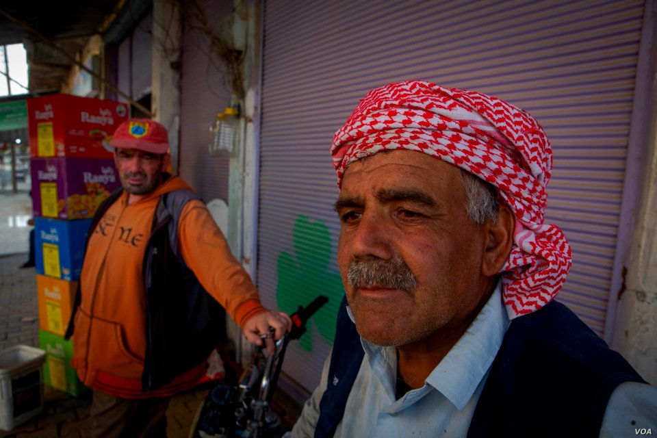 Kurdish man in Dirik, Syria