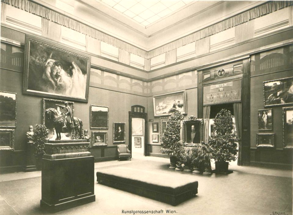 Kunstpalast, Raum 21 Kunstgenossenschaft Wien, Foto Otto Renard, 1902