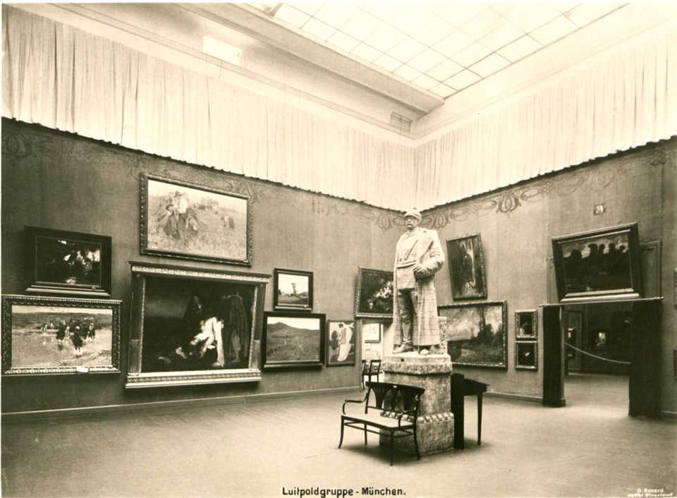 Kunstpalast, Raum 42 Luitpoldgruppe München, Foto Otto Renard, 1902
