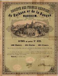 Kurhaus et de la Banque de Nauheim 1854
