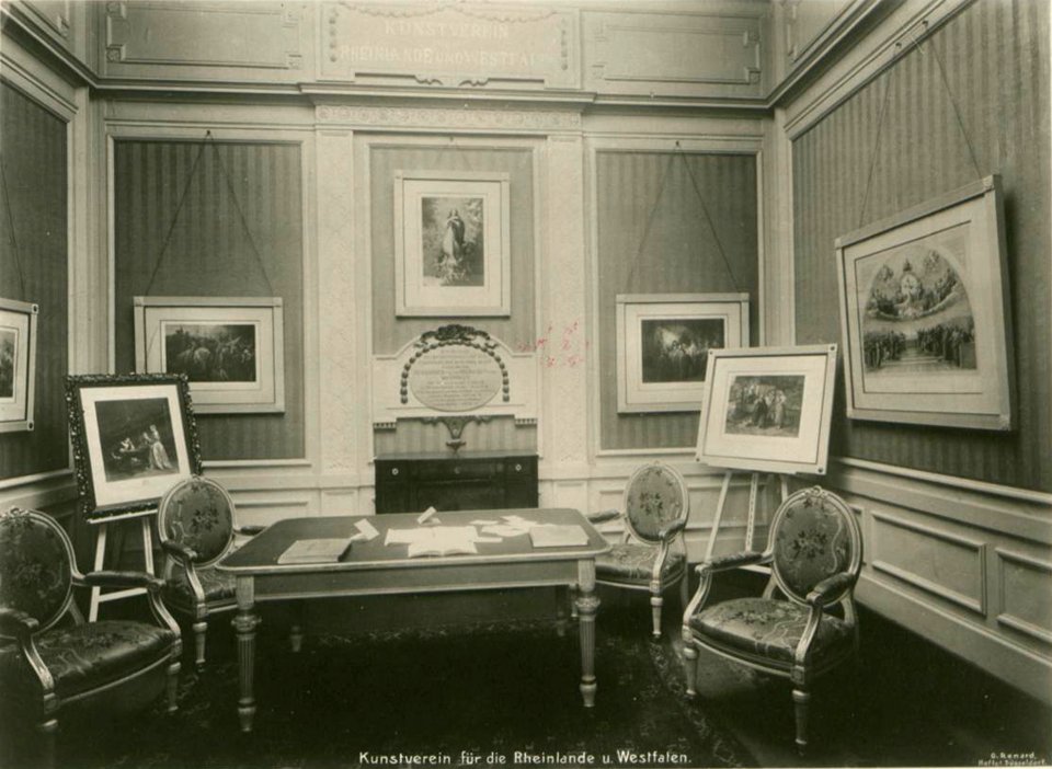 Kunstpalast, Raum Kunstverein für die Rheinlande und Westfalen, Foto Otto Renard, 1902