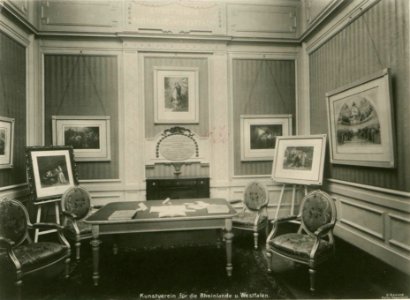 Kunstpalast, Raum Kunstverein für die Rheinlande und Westfalen, Foto Otto Renard, 1902